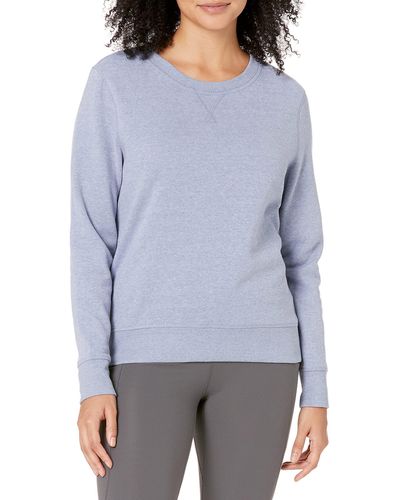Amazon Essentials Sweatshirt aus French-Terry-Fleece mit Rundhalsausschnitt - Grau