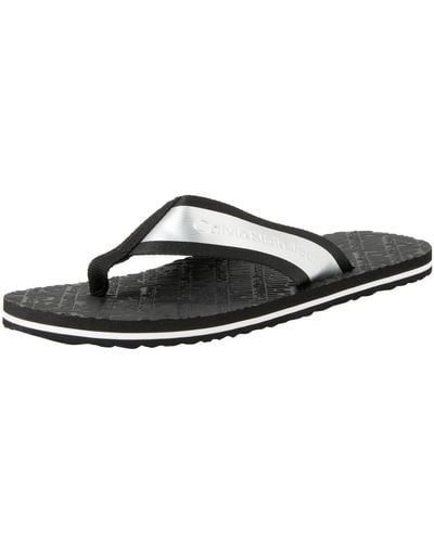 Calvin Klein Beach Sandal In Met Ym0ym00950 Flip Flop - Black