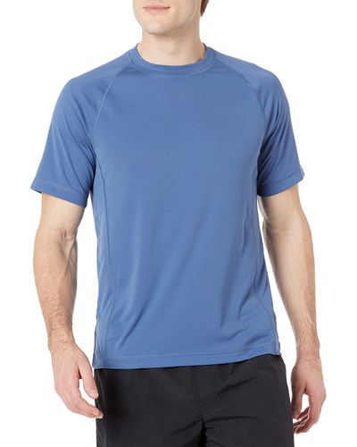 Amazon Essentials T-Shirt de Bain à Séchage Rapide à ches Courtes - Bleu