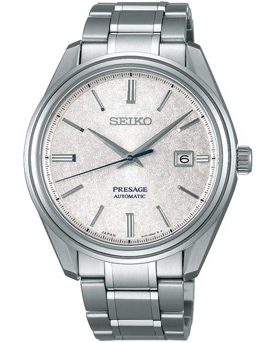 Seiko Presage orologio Uomo Analogico Automatico con cinturino in Acciaio INOX SJE073J1 - Metallizzato