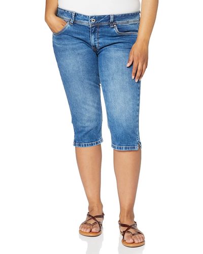 Pepe Jeans Damen Badeshorts Saturn Crop - Blau