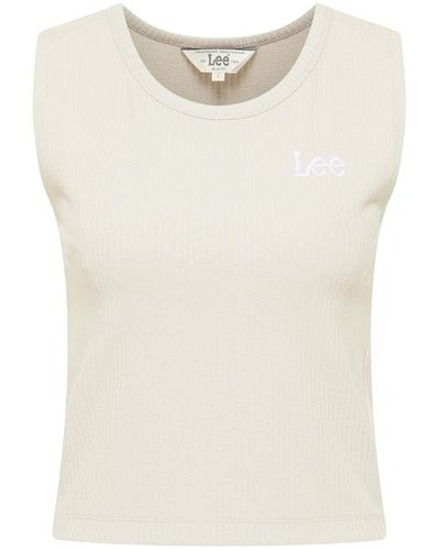 Lee Jeans Canotta Cropped Crew T-Shirt - Bianco