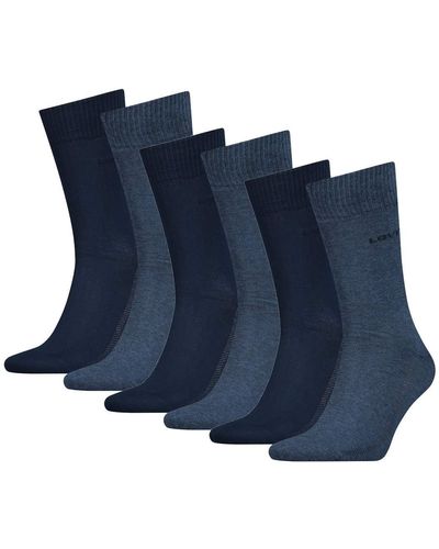 Levi's 6 Paar Levis 168SF Regular Cut Socken Strümpfe 993053001 - Blau