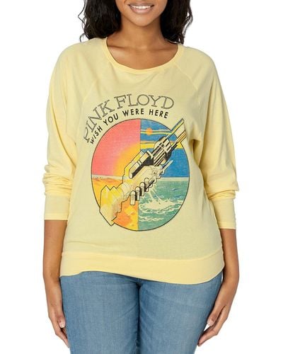 Lucky Brand Pink Floyd Long Sleeve Graphic Crew - Yellow