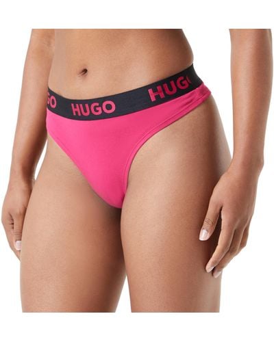 HUGO BOSS Thong Sporty Logo Medium Pink663