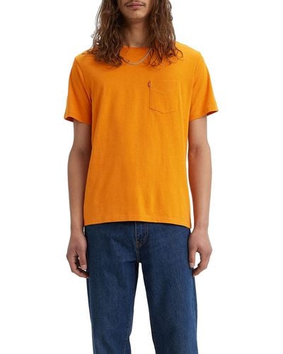 Levi's Short Sleeve Classic Pocket Tee T-shirt - Orange