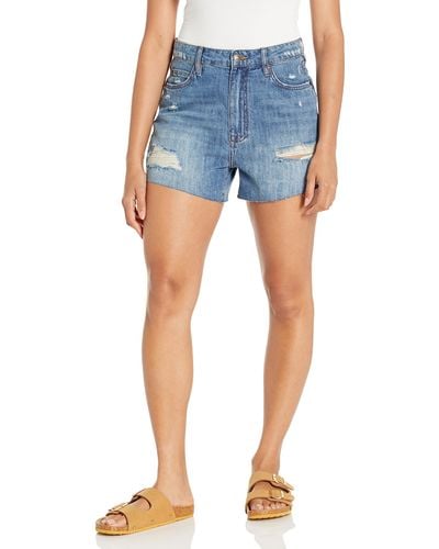 Joie S Greer Shorts In Silver Lake Wash - Blue