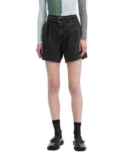Levi's Belted Regular Waist Denim Shorts - Black