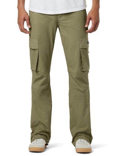 Hudson Jeans Walker Cargo Kick Flare Casual Pants - Green