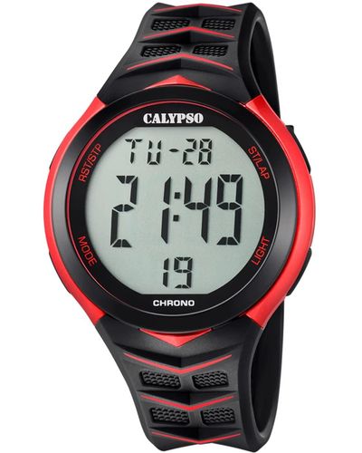 Calypso St. Barth S Digital Quartz Watch With Plastic Strap K5730/3 - Black