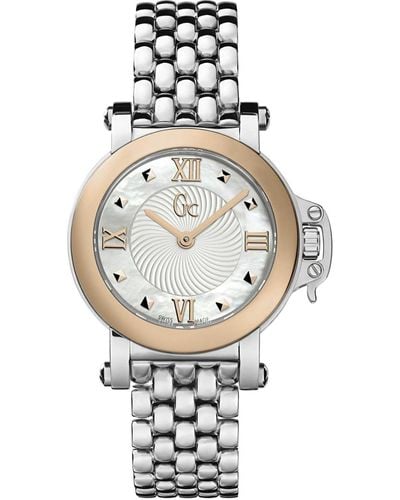 Guess Analoog Horloge Kwarts Met Roestvrijstalen Armband X52001l1s - Metallic
