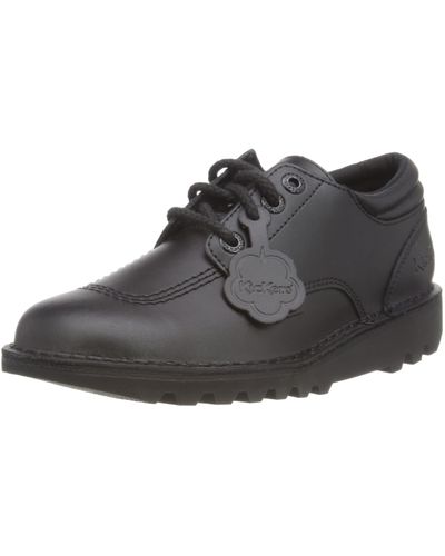 Kickers Reasan Moc Leather Derby Schnürhalbschuhe - Schwarz