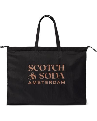 Scotch & Soda Foldable Tote Bag Black - Schwarz