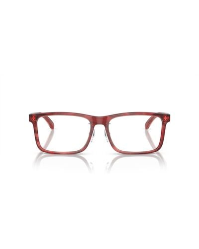 Emporio Armani Ea3227f Low Bridge Fit Square Prescription Eyewear Frames - Black