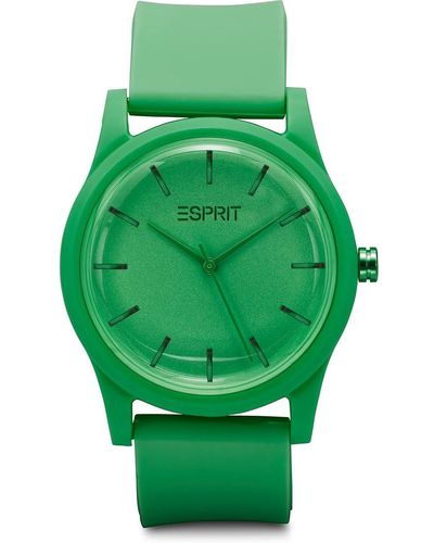 Esprit Uhr mit Gummiarmband - Grün