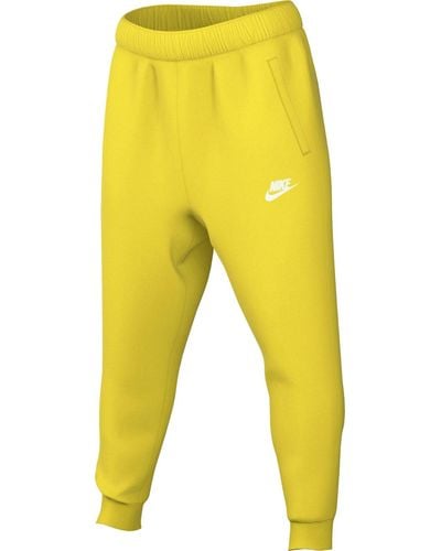 Nike M NSW Club Jggr BB Pantalón de Longitud Completa - Amarillo