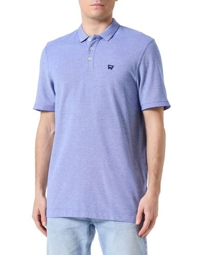 Wrangler Refined Polo Shirt - Blue