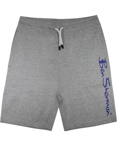Ben Sherman Large Logo Print S Sweat Shorts 0065221g Grey
