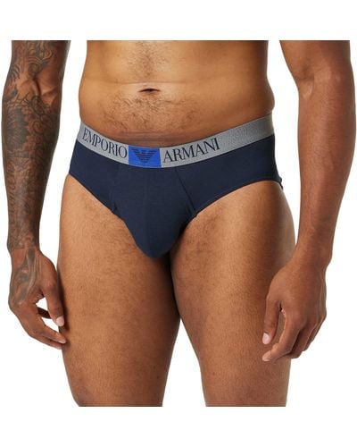 Emporio Armani Underwear Eagle Label Brief - Blau