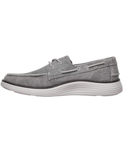 Skechers Status 2.0 Lorano Lace Up Mens Shoes Loafers / Casual Shoes - Gray