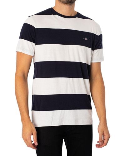 GANT T-Shirt Bar Stripe SS - Blu