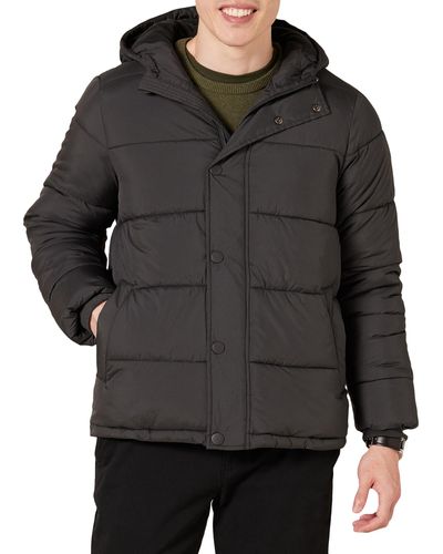 Amazon Essentials Heavyweight Hooded Puffer Coat - Gray