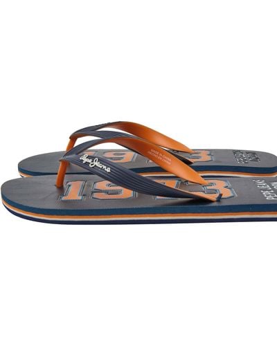 Pepe Jeans Hawi 1973 Thong Sandals - Blue