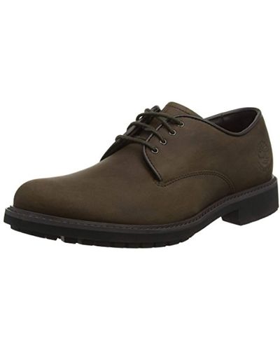Timberland Stormbuck Plain Toe Waterproof, Zapatos de Cordones Oxford para Hombre - Marrón