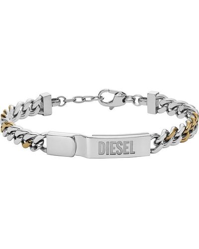 DIESEL Bracciale Uomo Gioielli Steel trendy cod. DX1457931 - Metallizzato