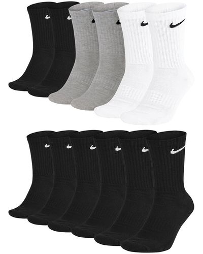 Nike Trainingssocken Everyday Cushioned Crew Socks SX7664 6 Paar - Schwarz