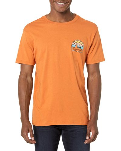 Quiksilver In The Groove Tee Shirt - Orange