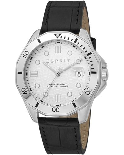 Esprit Casual Watch Es1g367l0015 - Black