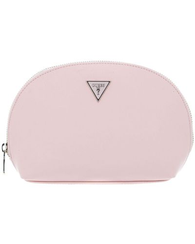 Guess Dome Cosmetic Pouch Pink - Rose