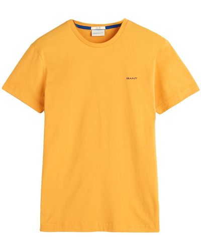 GANT Contrast Logo Ss T-shirt - Orange