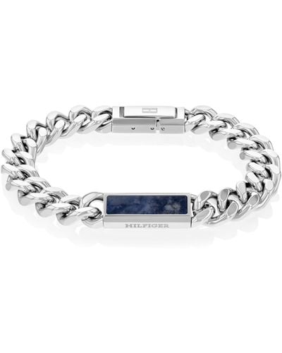 Tommy Hilfiger Jewelry Gliederarmband für Blau - 2790538 (Silber) - Mettallic