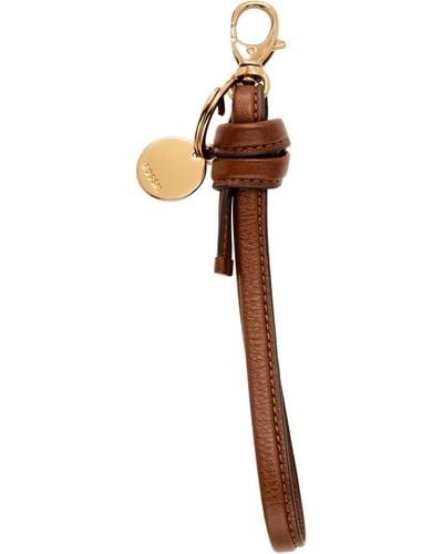 Fossil Gift Leather Keychain - Brown