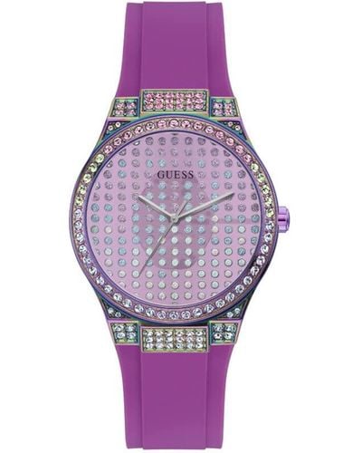 Guess Gw0482l2 Ladies Radiance Watch - Purple