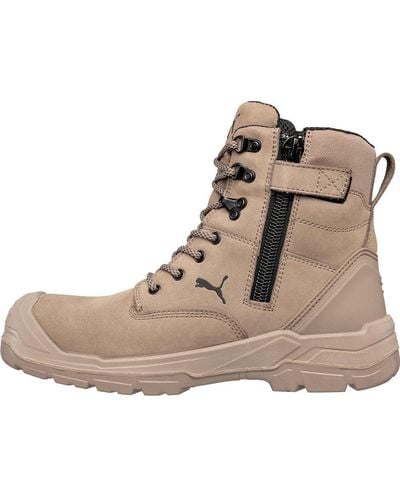 PUMA Safety Conquest Safety Boot Stone Uk 9 Stone Uk 9 Stone Boots - Brown