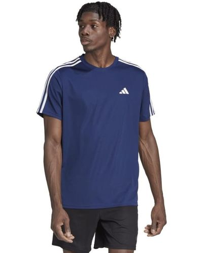 adidas Train Essentials 3-stripes Training T-shirts - Blauw