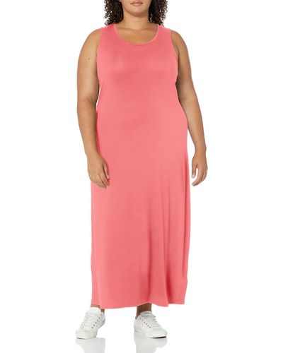 Amazon Essentials Vestido Maxi de Tirantes Mujer - Rosa