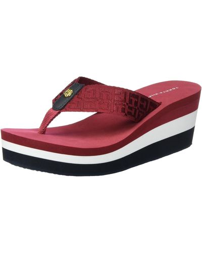 Tommy Hilfiger M1285ariah 2d Teenslippers - Rood