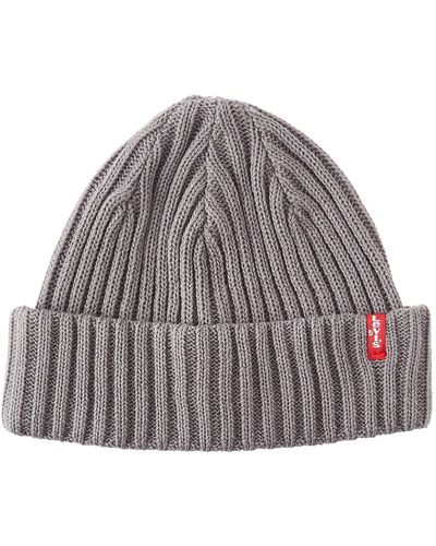 Levi's _adult Ribbed Beanie - Grey