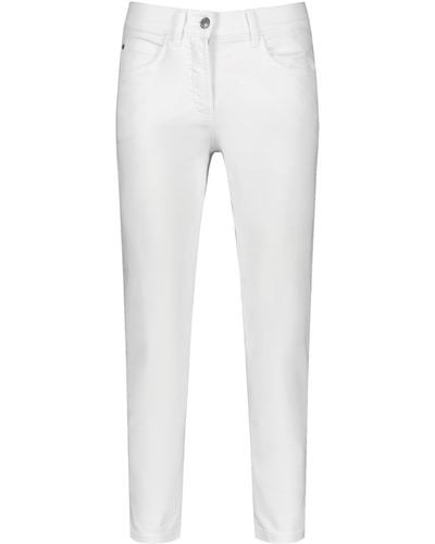 Gerry Weber 7/8 Jeans SOL꞉INE BEST4ME unifarben 7/8 Länge - Weiß