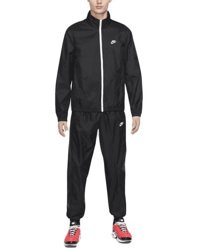 Nike DR3337-010 Sportswear Club Tracksuit Hombre Black/White Tamaño XL - Negro