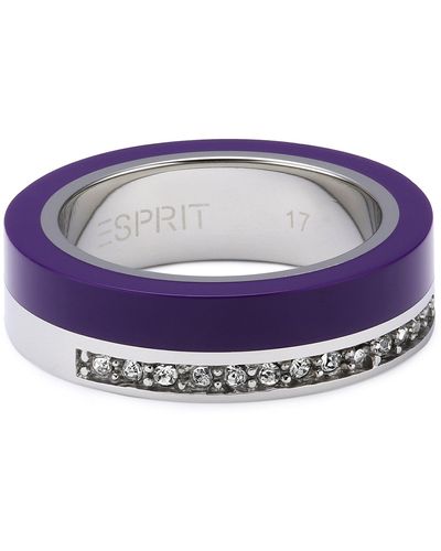 Esprit Jewels -Ring MARIN 68 glam Edelstahl17 - Lila