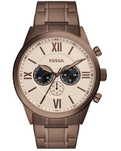 Fossil Bq2727 S Flynn Watch - Metallic