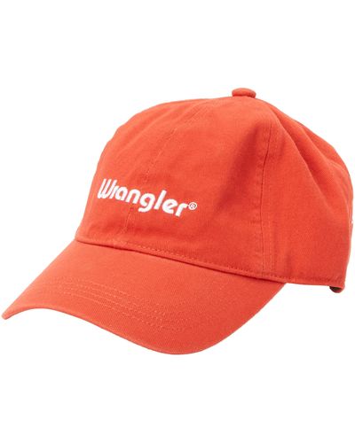 Wrangler Washed Logo Cap - Red