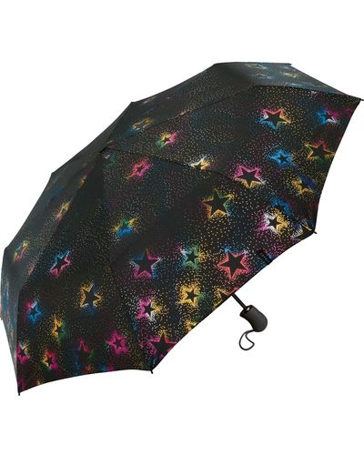 Esprit Parapluie de poche Easymatic Light On-Vers Automatique Rainbow Dawn - Noir