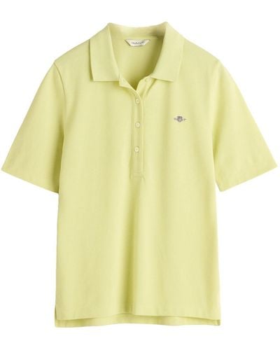 GANT Slim Shield Ss Pique Polo - Yellow