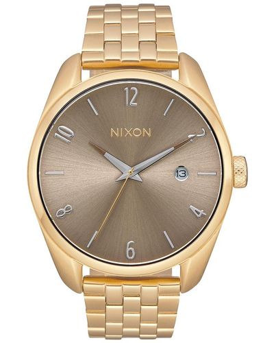 Nixon Digital Quarz Uhr mit Edelstahl Armband A418-2702-00 - Natur